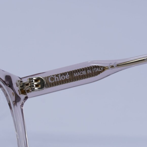 Chloe CH0084OA 003 Eyeglasses Shiny Pink 55mm Square Frame - Picture 7 of 10